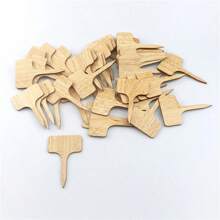-Wooden Plant Labels, Garden Bamboo Tags For Seeds, Pots, Herbs, Flowers, Vegetables, Waterproof Signs 2024