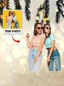 1pc Customizable Car Interior Hanging Accessory, Personalized Graduation Photo Ornament, Acrylic Party Home Decor, Gift For Birthday, Anniversary, Valentine's Day, Christmas For Family, Friends, Colleagues Gifts - Multicolor - View 4