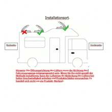 Roof Ventilation Fan Camper Van Motorhome RV Caravan Skylight Vent W/ LED Light - 1 - View 7