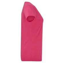 Fruit of the Loom Womens/Ladies Iconic V Neck TShirt (Fuchsia) - 150gsm 100% Combed Ringspun Cotton - 粉色 - 查看 3