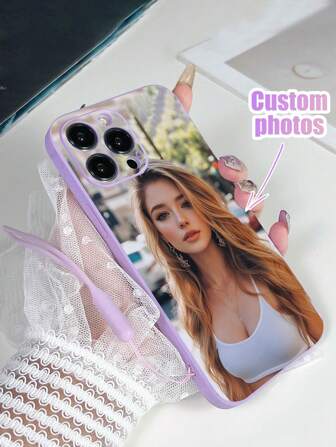 1 st lila TPU anpassningsbart siffror och namnmönster stötsäkert telefonskal & 1 st svart silikonsnodd, kompatibel med iPhone-telefonskal, Android-telefonskal, Galaxy A51 4G, A52, A52s 5G, S23 Ultra, A13 4G, A12, S22 Ultra, OPPO A54, genomskinlig, snygg, färgglad, vintage, söt, kontrakterad, rolig, anpassningsbar, personlig, unik, anpassad, perfekta presenter till honom, perfekta presenter till henne, pojkvän, flickvän, familj, vänner, mor- och farföräldrar, par, för årsdagar, för födelsedagar, anpassade telefonskal, enkel komfort