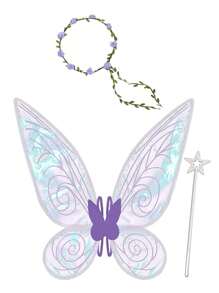 3 件套成人仙女翅膀、蝴蝶翅膀、天使翅膀女式狂欢节服装、情人节派对道具礼物舞会万圣节 - 多色 - 查看 15