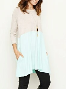 Boho Retro Solid Rayon Cool  Color Mini Dress Short Sleeves Grey Charcoal Olive Navy Small To 3XL Plus Curvy - 麥片 - 查看 2