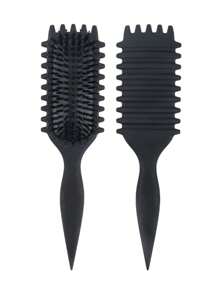 Juego de brochas definidoras de rizos para cabello rizado, Kit de 3 peines para desenredar y peinar con cepillo de contorno, peine de punta y garfio de limpieza de Candybrush