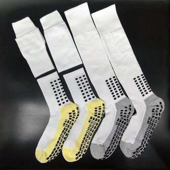 3双运动袜组合，1双粘性防滑长袜加1双专业防滑运动袜加1双吸汗透气运动腿套