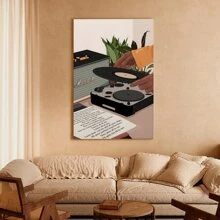 1 Pc Framed Black Art Printing Boho Black Modern Wall Art Girl Art Poster African American Woman Wall Art Decor For Living Room Bedroom - 彩色 - 查看 2