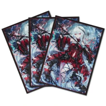 60PCS 67x92mm Standard Sizes Anime Card Sleeves Board Game Cards Protector Cards Shield Double Card Cover For PTCG/PKM/MGT Trading Cards