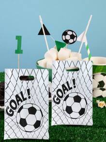 10/25/50 件足球主题礼品袋、足球礼品包装袋、手提袋、小礼品袋、足球运动主题生日派对用品、礼品包装袋、足球派对礼品袋、足球球迷会议用品、足球活动用品、婚礼装饰、迎婴派对用品、新娘送礼会礼品、节日派对用品 - 足球 - 查看 7