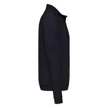 Fruit of the Loom Mens Classic Zip Neck Sweatshirt (Deep Navy) - 280gsm 80% Cotton/20% Polyester - 藍色 - 查看 3