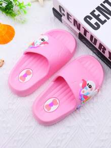 New Soft Bottom Children Fashion Slippers, Girls Fashion Slippers, Flat Sandals, Cute Unicorn Design, For Girls, Beach Shoes, Kids & Toddlers, Princess Shoes