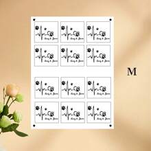 12/24/30/60/120/150/300 Pcs Custom Temporary Pet Tattoo Stickers, Personalized Pet Footprinttattoo Sticker, Customizable Names Tattoo Stickers, Suitable For Pet Parties, Weekend BBQs And Cocktail Parties, Convenient Handmade Use, Favorite Single Party Temporary Tattoos,Custom Temporary Tattoo Stickers, Suitable For Christmas - Multicolor - View 14