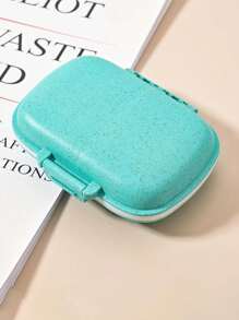 1pc 8-Compartment Pill Case, Portable Sealed Medicine Box, Mini Portable Pills Organizer Case, Waterproof And Moisture-Proof Travel Medicine Storage Box Small Pill Box With Separate Layers, Pocket Pill Box, Dispenser For Purse Vitamin Fish Oil Compartments Container Medicine Box, Medicine Organizer, Suitable For Outdoor Camping, Hiking, Fishing, Moisture-Proof, Mountaineering, And Travel