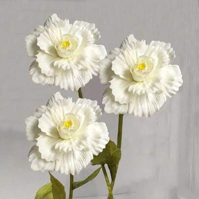 Artificial Large Peony Flower Decoration Realistic Large Artificial Flower Wedding Banquet Props Diy Craft Living Room Decoration Indoor Outdoor Decoration Gifts Birthday Graduation