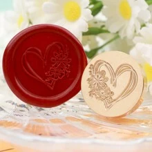 CYFUN DESIGN 1 PC Happy Birthday/With Love/Thank You Words Pattern Wax Seal Stamp Head NO Handle Detachable Sealing Stamp Stamp Head For Letter Invitation Card Wedding Gift Package Holidays,Back To School,School Supplies