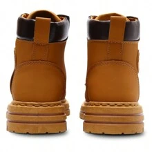 Shendy Vendy Men's High-Top Fashion Boots, Urban Style Tactical Boots With Platform And Thick Sole, Non-Slip, Wear-Resistant, Comfortable - Work Boots, Motorcycle Boots, High Boots For Men, Shoes For Men - 駝色 - 查看 6