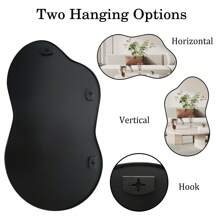 Asymmetrical Wall Mirror - Wall Mirrors Decorative Asymmetrical Mirror Aviation Aluminum Alloy Frame For Bathroom, Bedroom, Living Room, Cloakroom, Entryway Gifts Home Decor Back To School Room Decor School Supplies