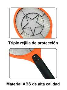 1 Piece Rechargeable Electric Fly Swatter Foldable Rechargeable Battery - Orange - View 6