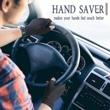 1 chiếc găng tay nén hở ngón, găng tay thể thao chống trượt, bảo vệ khớp, unisex, có chấm bi, dùng cho đạp xe, phục hồi chức năng khớp. - màu đen - Xem 6