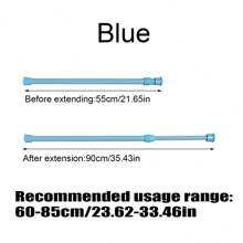 FEPK 1pc Multi-Function Expandable Rod, No-Drill Tension Curtain Rod, Fits For Windows, Bathroom, Cabinet, Kitchen,Women Valentine Gift Birthday Boyfriend Girlfriend Home Bathroom Decor Fall Decor Bathroom Accessories Back To School - Multicolor - View 19