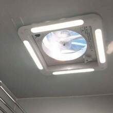 Roof Ventilation Fan Camper Van Motorhome RV Caravan Skylight Vent W/ LED Light - 1 - View 8
