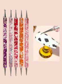 15-delige set nagelkunstkwasten, inclusief gelnagellakkwasten, nagelborstels en andere manicure-instrumenten