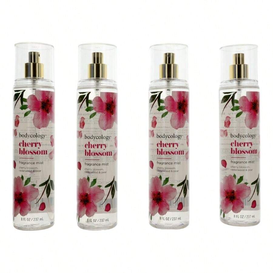 Cherry Blossom By Bodycology, 4 Pack 8 Oz Fragrance Mist For Women - Trong sáng - Xem 1