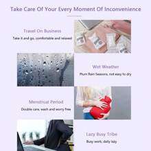 Miniso 5 Packs Sterile Women's Travel Onetime Colourful Pants Wide Hip Versione - White - View 6