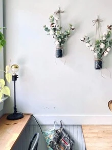 1 cành bạch đàn nhân tạo, thân cây hoa trông như thật với lá bạch đàn, thích hợp để cắm bình, trang trí nhà cửa, đám cưới, phong cách nông trại, phong cách boho, trang trí bàn. - màu xanh lá - Xem 6