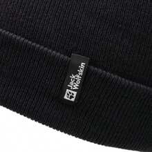 Jack Wolfskin 1 pièce Bonnet de sport d'hiver chaud doublé de molleton unisexe, casquette coupe-vent pour l'extérieur
