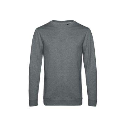 B&C Mens Set In Sweatshirt (Heather Mid Grey) - 280gsm 80% Cotton/20% Polyester