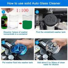 H4Cacle High-Concentration Windshield Washer Fluid, Windshield Cleaning Wipes, Anti-Fog Agent-Removes Grease And Fog For Instant Clarity On Your Glass And Windows. Automotive Windshield Cleaner - 403 - View 6