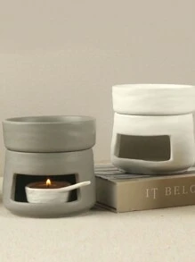 1 件现代简约欧洲陶瓷香薰炉 | 优雅烛台和精油扩散器（不含烛台）