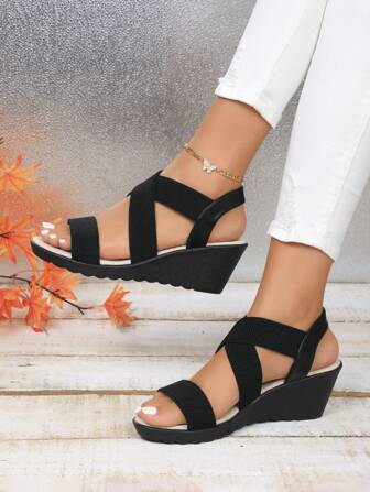 Summer New Women Flat Roman Lace-Up Sandals, Anti-Slip Foam Sole, Fashion Versatile Daily Lightweight Casual Shoes