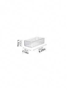 1/4/5/6/7/10pcs Set Simple Transparent Drawer Storage Boxes, Makeup Organizer Boxes, 4 Size Options - Multi-Purpose Storage, Suitable For Desk, Cabinet, Vanity, Can Store Cosmetics And Skincare, Home Decor, Bedroom Decor, School Supplies - Wave Pattern Transparent - View 12