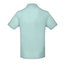 B&C Mens Inspire Polo Shirt (Millennial Mint) - 170gsm 100% Ringspun Cotton - Mint Blue - View 2
