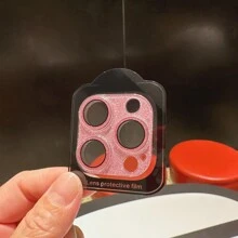 Glitter Rhinestone Camera Lens Screen Protector Compatible With Fashionable Full Coverage Tempered Glass Camera Lens Protector With Scratch Resistant And Glossy Finish, Compatible With IPhone 14-16 Pro Max Integrated Mobile Phone Camera Protective Rim Steel Sheet Transparent Rhinestone Lens Film