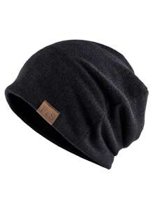 1 件字母 FS 绒帽，长款和超大款男女通用无檐便帽 - 轻盈，编织涤纶，套扣，适合冬季，新年礼物创意，城市主题，适合男士秋冬薄头套秋季睡眠帽绒帽头套空调睡眠春秋无檐便帽秋季装 - 彩色 - 查看 12