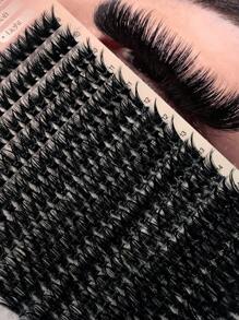 Individual Eyelashes Mink Palsu - Hitam - View 1