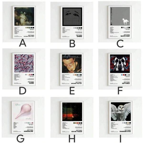 1 Pc Pop Wall Arts American Band Music Album Around The Fur Cover Pictures For Room Art Home Wall Decor Canvas Painting Print Posters Gift No Frame Gifts Birthday Graduation