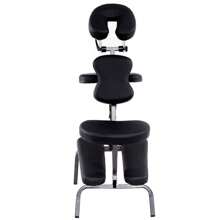 Homasis Portable Pad Travel Massage Tattoo Spa Chair PU Leather - Black - View 1