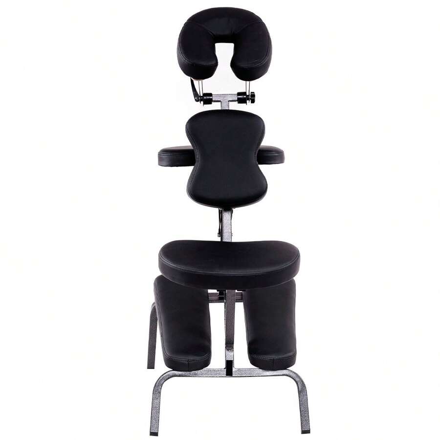 Homasis Portable Pad Travel Massage Tattoo Spa Chair PU Leather - Black - View 1