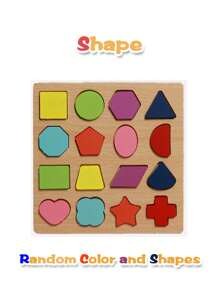 3 in 1 Puzzle di legno per bambini, Puzzle di legno per alfabeto, numeri e forme, Giocattoli Puzzle per l'apprendimento per bambini, Set di 3 puzzle 3 in 1 per bambini di età 3+