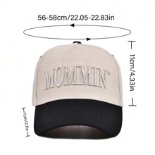 Women Baseball Cap, Embroidery Letters Adjustable Hat Ponytail Baseball Hat For Casual Daily - White - View 8