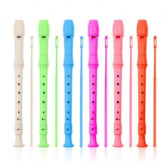 1pc Recorder Instrument 8 Hole German Style Soprano Recorder For Beginner, Recorder With Cleaning Rod