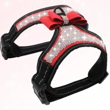 Glitter Rhinestone Dog Harness, Reflective Escape-Proof Dog Harness Suitable For Small, Medium And Large Dogs - Multicolor - View 9