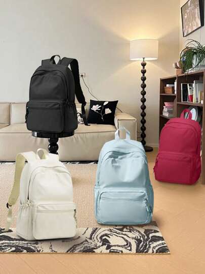 18L Laptop Backpack It 14inch Notebook, Large-Capacity Schoolbag Bookbag, Minimalist Versatile School Backpack For Teens Girls Boys, Waterproof Travel Backpack With Adjustable Strap, Flight Approved Personal Item Backpack With Compartment Bag Boy, Sports Rucksack, Weekender Backpack, Casual Daypack For Outdoor Hiking Work Office, Multi-Color Option