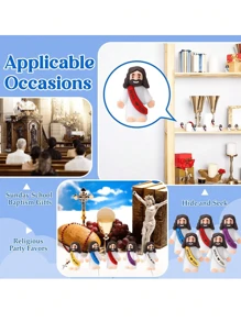 10/20pcs Mini Jesus Doll Jesus Love You Jesus Toys Small Jesus Doll Hide And Seek Sunday Party Favor Gifts (Random Colors) Miniature Jesus,Christian Toys,Small Toys,Christian Toys,Party Favors,Jesus,Toys,Jesus Gift,Jesus Stuffie,Miniature Jesus,Jesus,Mini Jesus,Christian Stuff,Jesus,Christian Stuff,Mini Jesus