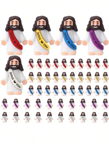 10/20pcs Mini Jesus Doll Jesus Love You Jesus Toys Small Jesus Doll Hide And Seek Sunday Party Favor Gifts (Random Colors) Miniature Jesus,Christian Toys,Small Toys,Christian Toys,Party Favors,Jesus,Toys,Jesus Gift,Jesus Stuffie,Miniature Jesus,Jesus,Mini Jesus,Christian Stuff,Jesus,Christian Stuff,Mini Jesus