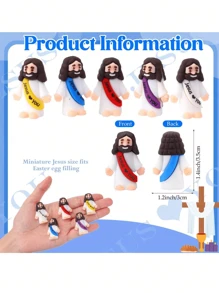 10/20pcs Mini Jesus Doll Jesus Love You Jesus Toys Small Jesus Doll Hide And Seek Sunday Party Favor Gifts (Random Colors) Miniature Jesus,Christian Toys,Small Toys,Christian Toys,Party Favors,Jesus,Toys,Jesus Gift,Jesus Stuffie,Miniature Jesus,Jesus,Mini Jesus,Christian Stuff,Jesus,Christian Stuff,Mini Jesus
