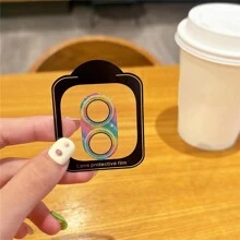 Glitter Rhinestone Camera Lens Screen Protector Compatible With Fashionable Full Coverage Tempered Glass Camera Lens Protector With Scratch Resistant And Glossy Finish, Compatible With IPhone 14-16 Pro Max Integrated Mobile Phone Camera Protective Rim Steel Sheet Transparent Rhinestone Lens Film